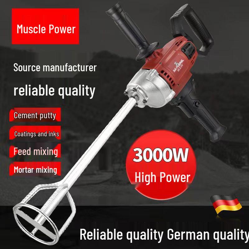 Powerful Multi-Functional Electric Mixer for Paint, Putty, Cement, and Plaster