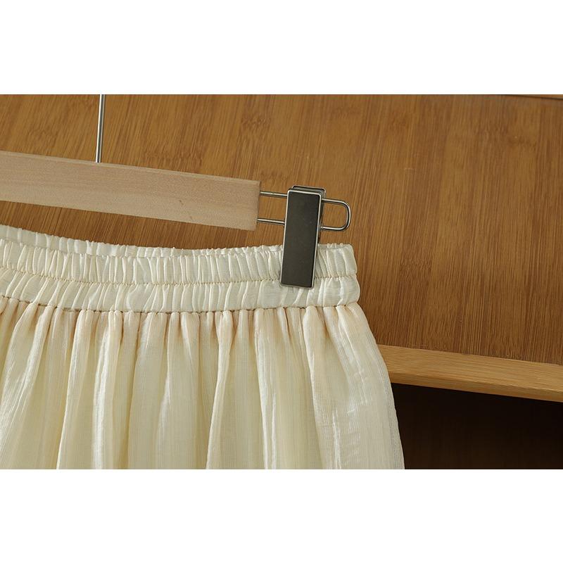 DIMANAF Taglie Forti 2026 Pantaloni da Donna in Lino Vita Elastica Vintage Basic Donna Pizzo Monocolore Gamba Larga Lunghi Oversize Larghi