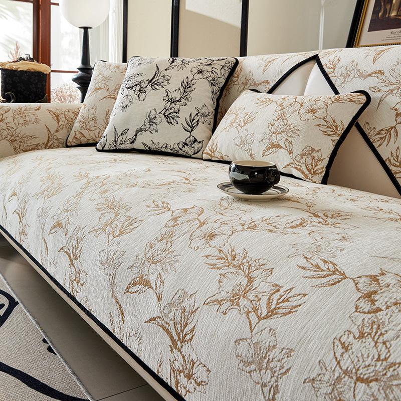 Mufan Chenier Sofa Cushion Four Seasons Universal  New Non-Slip Seat Cushion Premium Printed Sofa Cover Cross-Border