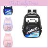 Adorable Nylon School Bag For Boys And Girls With Ergonomic Straps And Cartoon Patterns