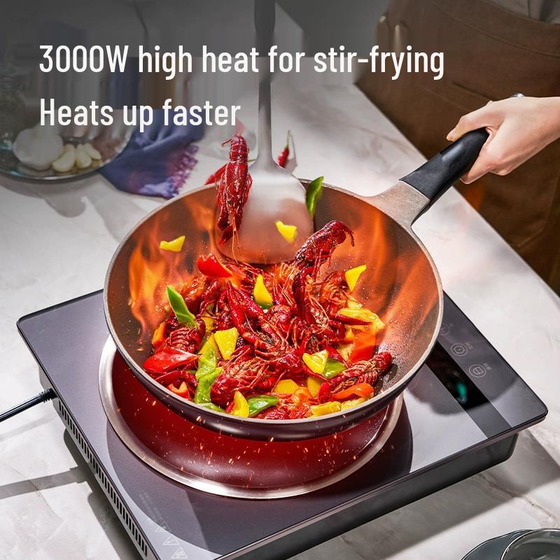 Shangpengtang 3000W High Power Induction Cooker for Stir-fry & High Heat Cooking