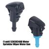 5303834AB Windshield Washer Nozzle Pair, ABS Clip-In Front Nozzle Unit for Vehicle Washer System Care Daily Use