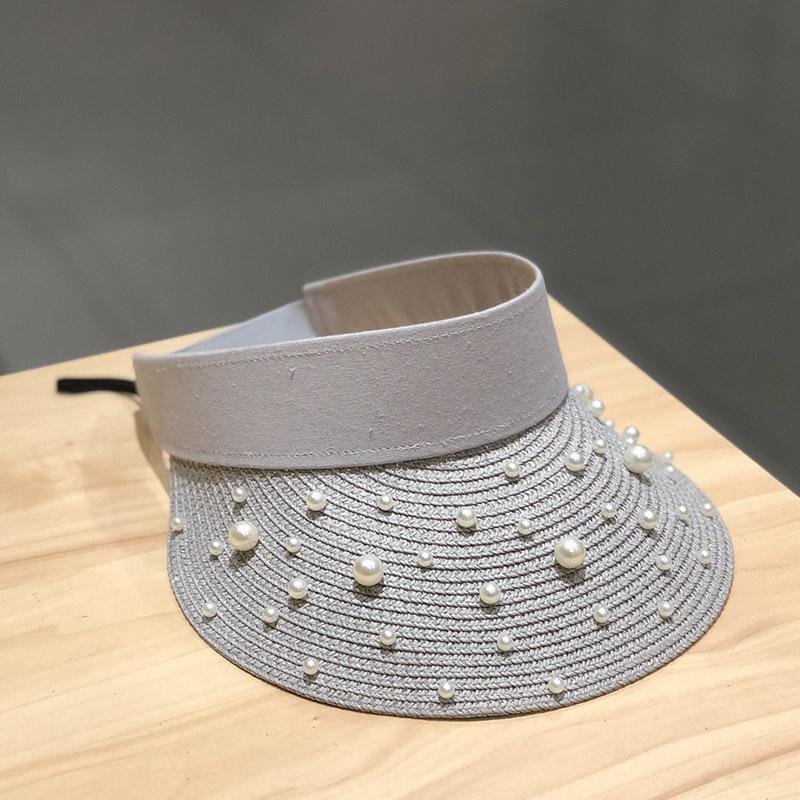 Style Versatile Hat Straw Woven Elegant Womens Outdoor Sunshade Hatscaps