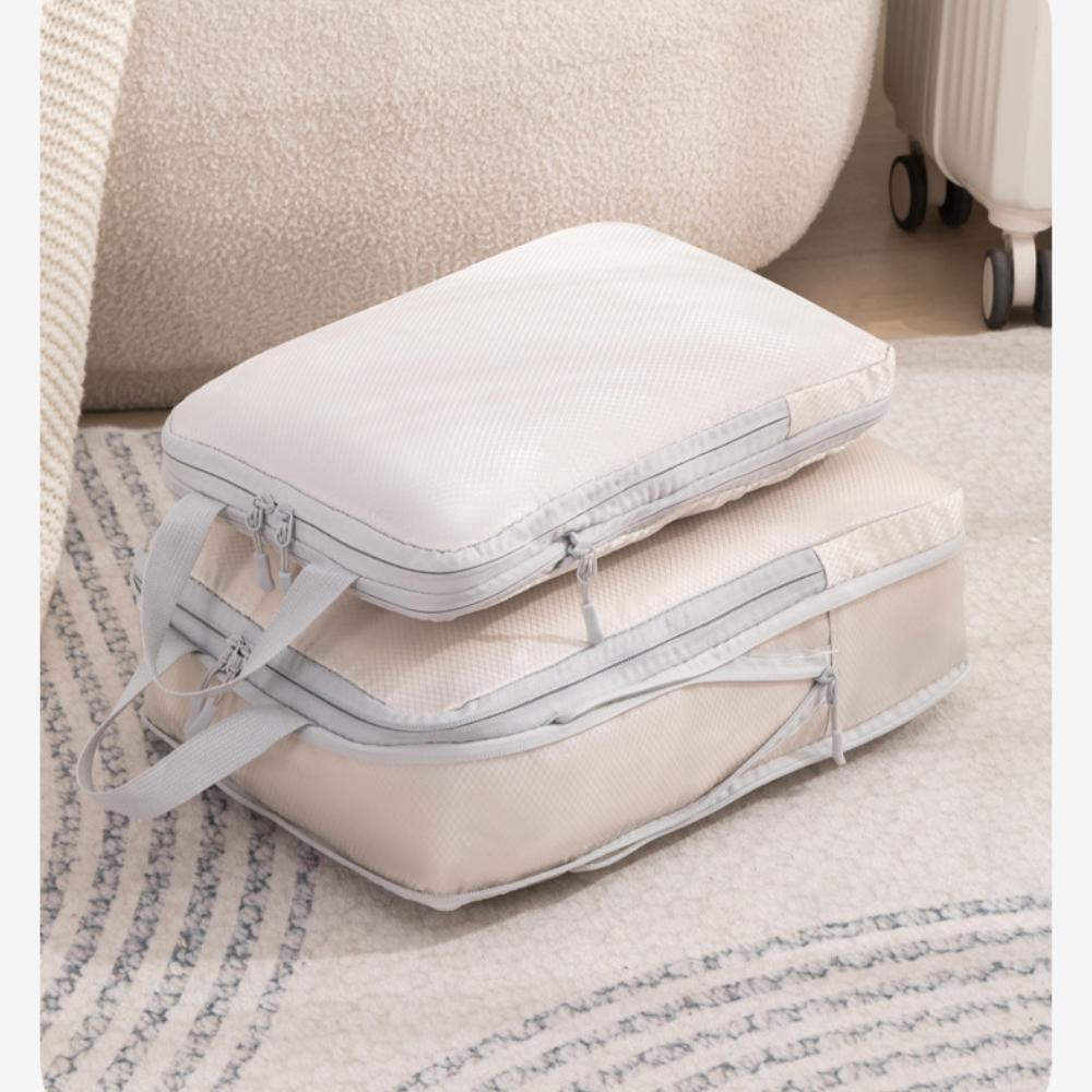 Travel Compression Packing Cubes Suitcase Luggage Organizer Set Zipper Foldable Storage Bag for Clothes Shoes Travel Accessories