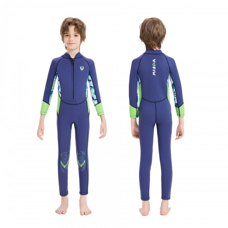 Dětský 3mm neoprenový oblek Potápění Surfing Plavání UV ochrana Dlouhý rukáv Celotělový oblek Kluci Dívky