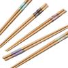 Creative Anti-Mold Bamboo Chopsticks Set: Natural, Non-Slip, Eco-Friendly, Printed Design, 5-20 Pairs