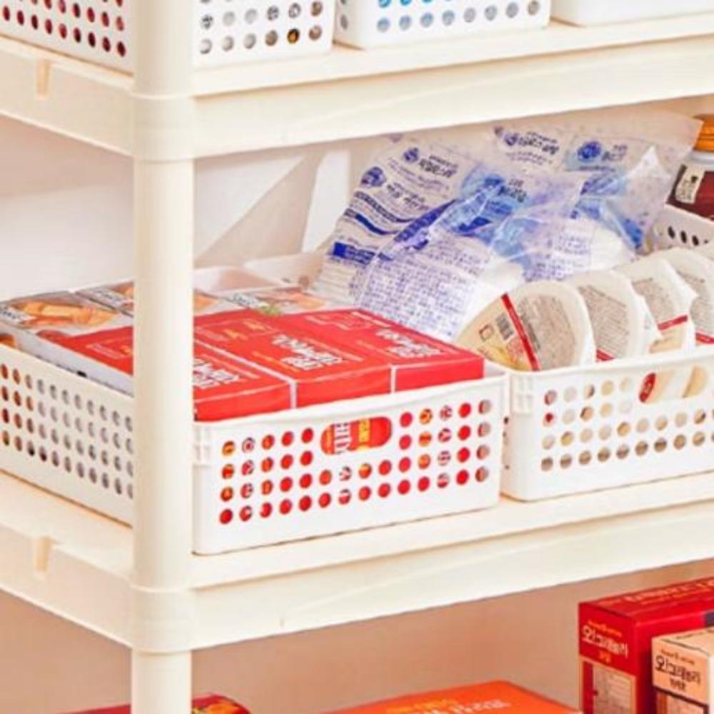 Living Mesh Basket No.7 White (24 * 34 * 9 cm)