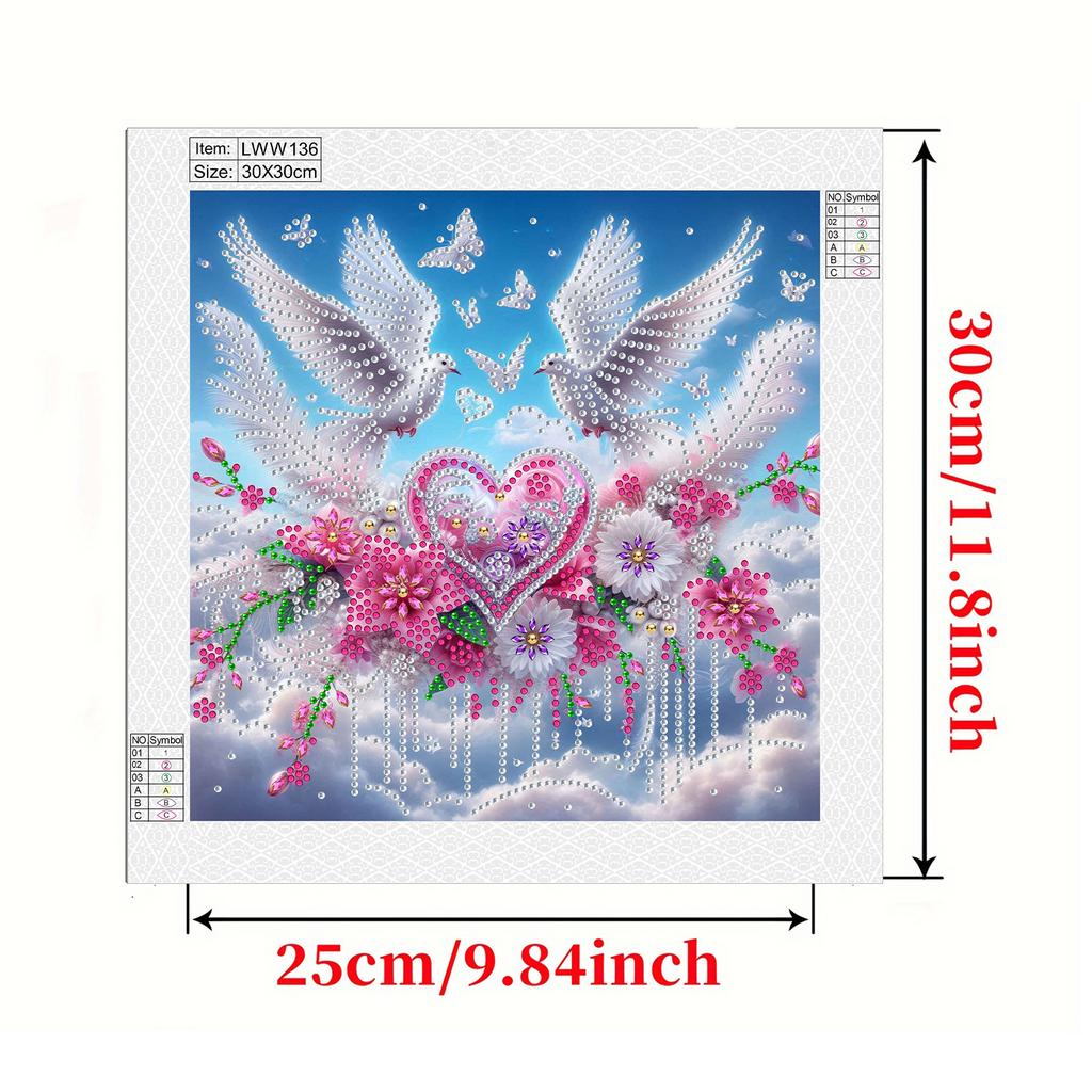 Animal Special Shaped 5D DIY Partial Drill Diamond Painting Kits for Adults DIY Gift Home Decor Diamond Dots Paintings 30x30cm