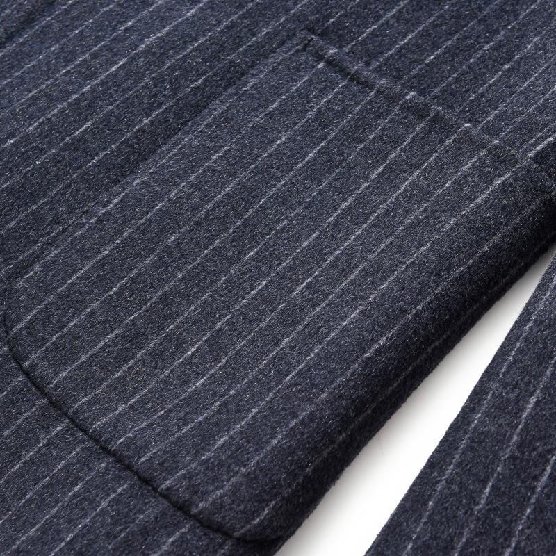 Autumn and Winter Woolen Casual Suit Handmade Double-sided Woolen Korean Style Slim Wool Suit Jacket for Men