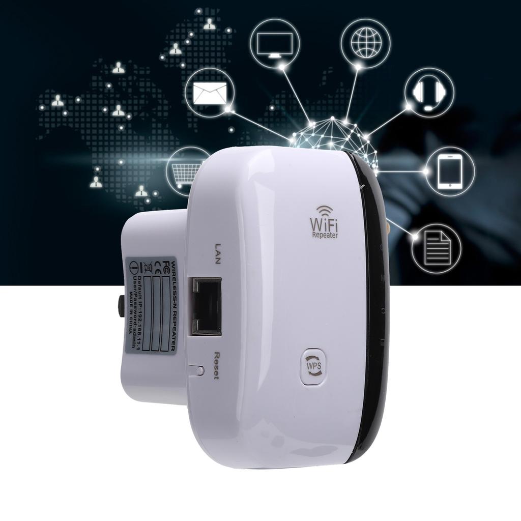 WiFi Range Extender Signal Amplifier Repeater Support 2.4GHz WLAN 300M