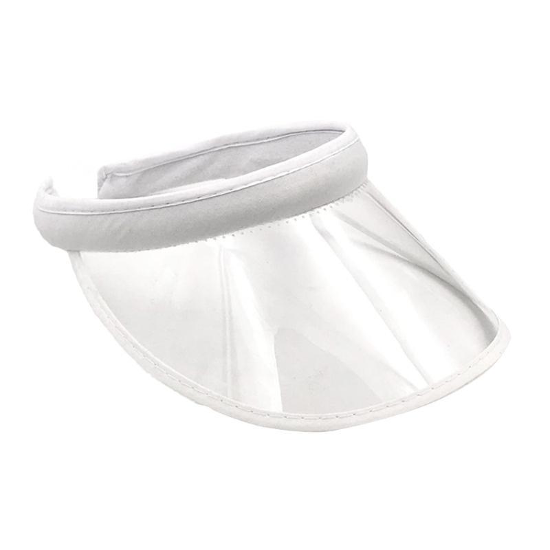 

652F Clear Visors Clear Colored Plastic SunVisor Golf Visors Summer SunVisor белый