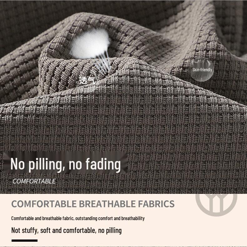 Men's Summer Casual Sports Set: Loose T-shirt & Waffle Shorts