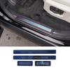 Blue Steel Inner Door Sill Strip Sticker For Land Rover Discovery 5 LR5 2017-22