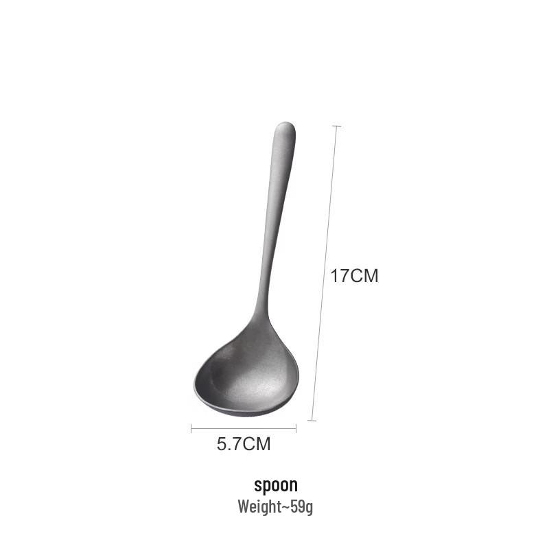 cmaos Thickened Stainless Steel Hot Pot Strainer & Retro Soup Ladle Set