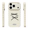 The bow tie method is suitable for Apple 16/17PM anti-drop new 17/16PRO creative iPhone15 mobile phone case.