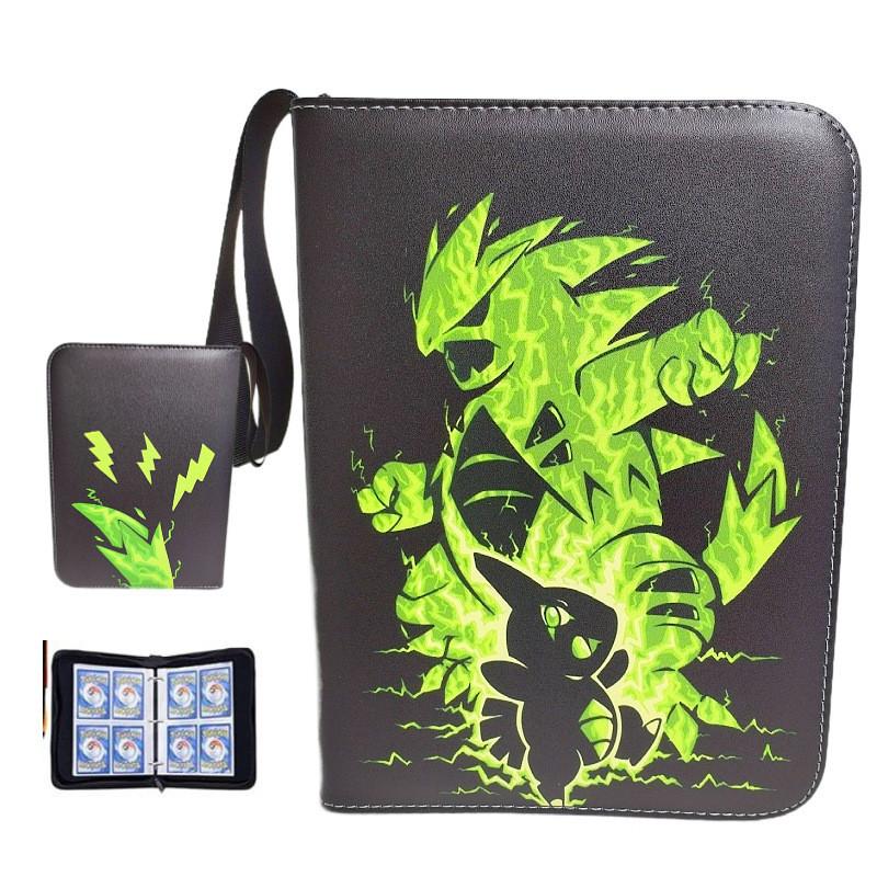 52 Style 400pcs Card Album 2x2 Loose-leaf Large Capacity Leather Anime Zipper Card Collection Photo Album