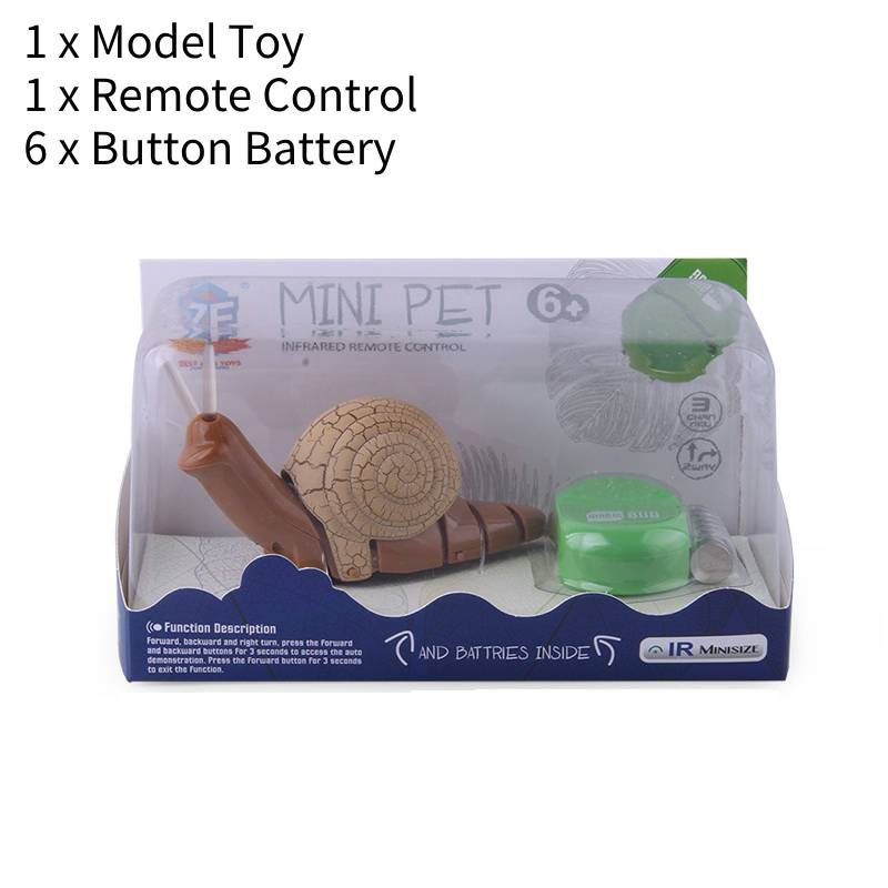 

Пульт дистанционного управления Коричневый Инфракрасный Реалистичная Модель Животного Улитки Детская Игрушка Реквизит для Розыгрыша светло-коричневого