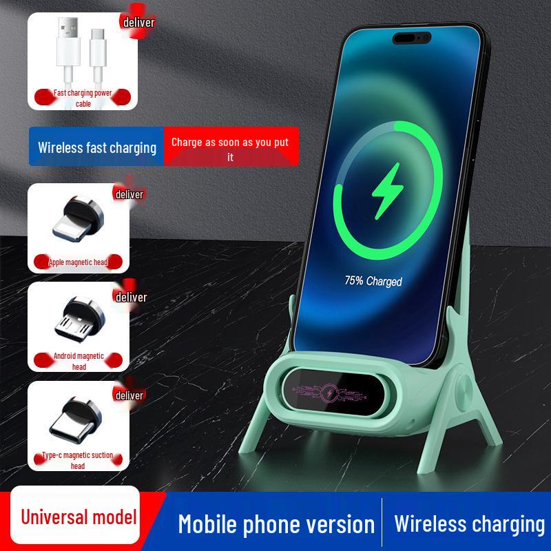 Original Brand Wireless Charger & Loudspeaker Stand with Automatic Horizontal and Vertical Sensing for Mobile Phones