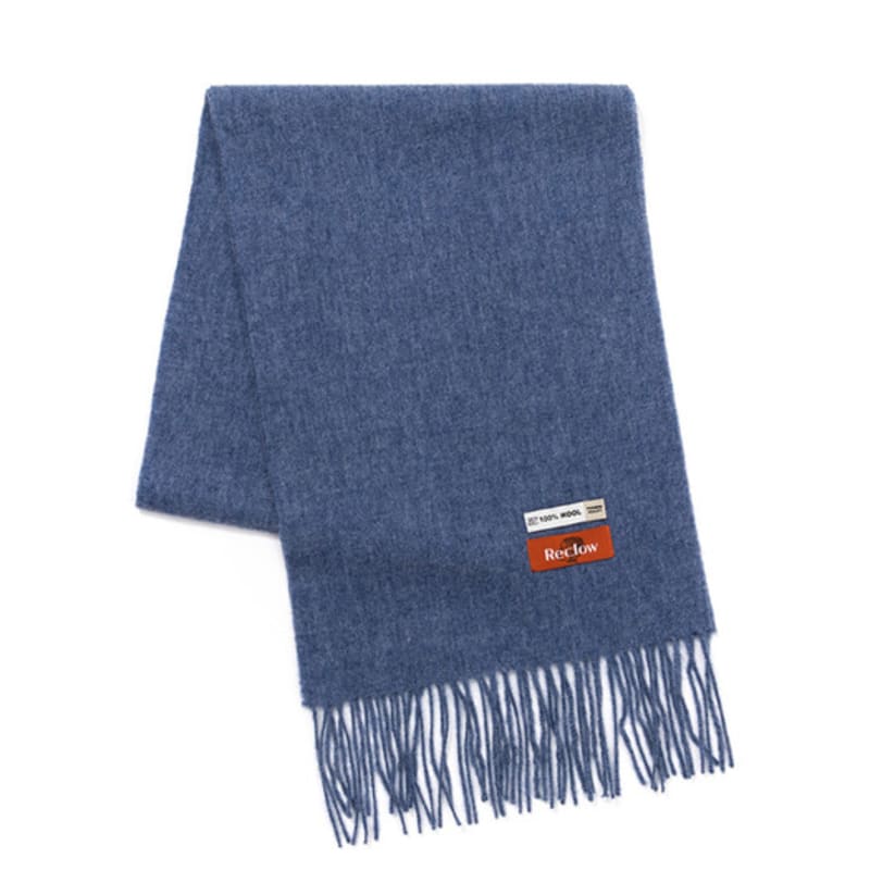 RECLOW RECLOW 100% Wool Muffler VER.2 Blue