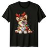 Corgi Christmas Lights Holidays Dogs Unisex Unisex Unisex Graphic Tee