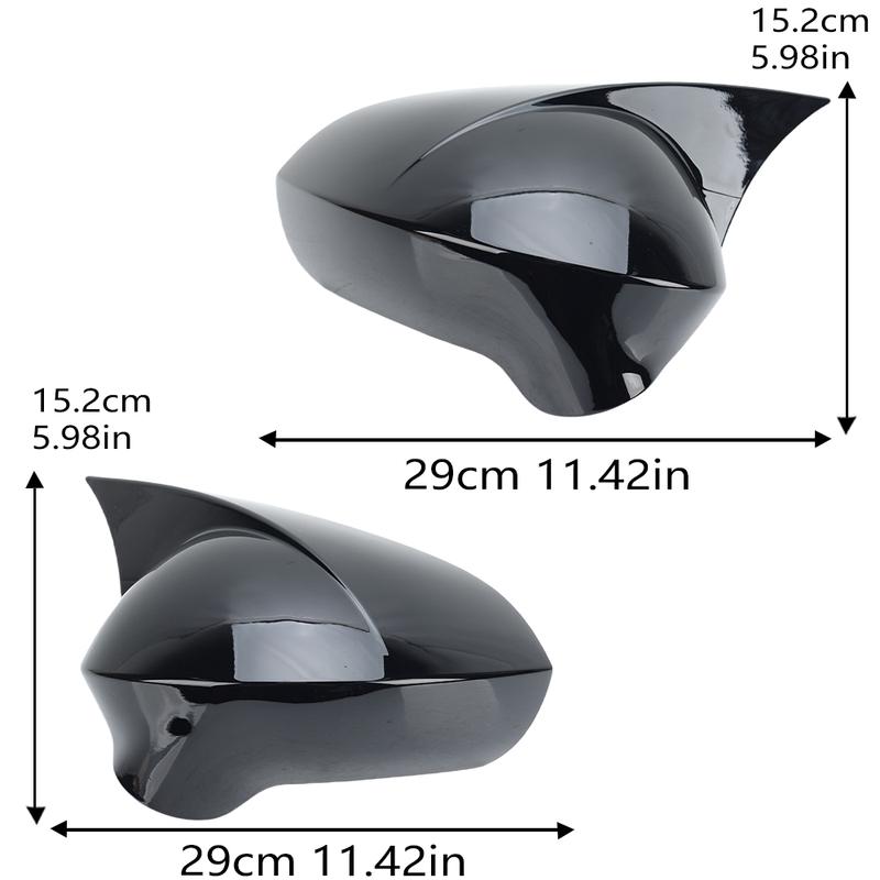 Türspiegel Klebehupe Abdeckung Kappe Für SEAT IBIZA 2008 2009 2010 2011-2016 Glänzend Schwarz Seitenspiegel Abdeckung Kappe Autozubehör