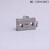 304 Stainless Steel Multi-hole Rectangular Nut for Aluminum Profiles, Square Double Hole, Available In Sizes M4, M5, M6
