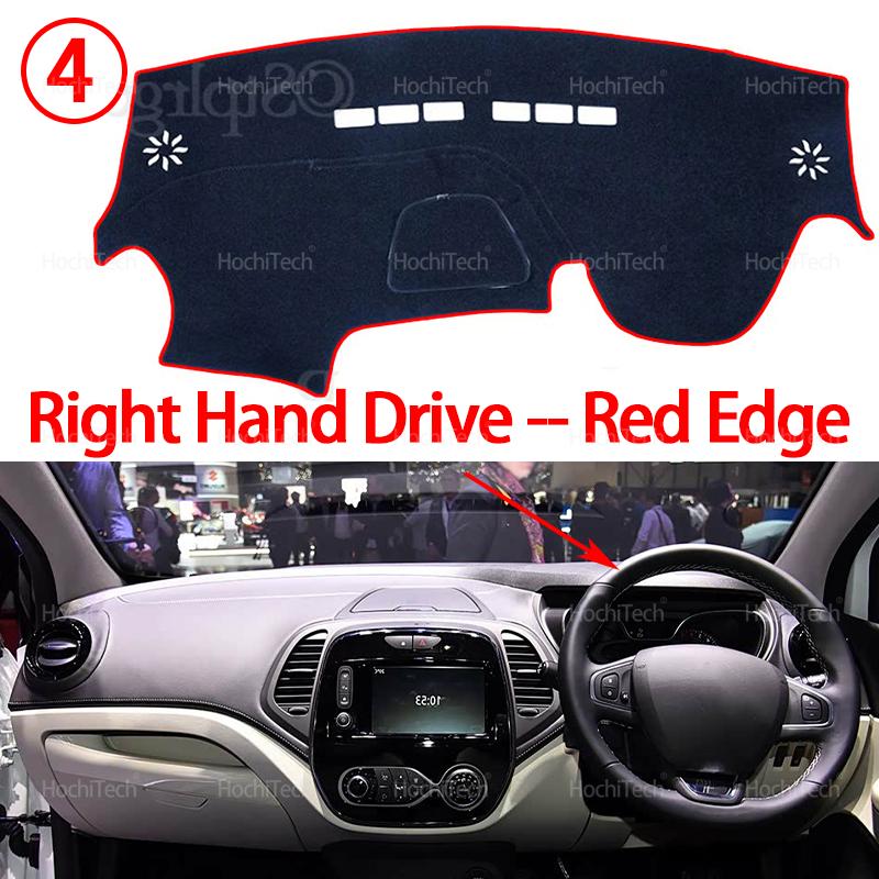 Car Dashboard Cover Avoid Light Pad Instrument Platform Cover Mat Carpet Accessorie for Renault Captur J87 Samsung QM3 2013~2018