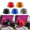 1 Piece Aluminum Alloy Bike 3/8 M10 Hubs Nut Bolts Screws For Fixed Gear Mountain Bicycles Front & Rear Bike Wheel Axle