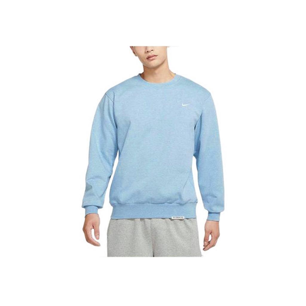 Nike Einfarbiges Logo Rundhals Lässiges Atmungsaktives Sport-Sweatshirt Herren-Sweatshirt Himmelblau CK6359-494