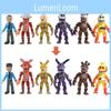 Vibrant 6pcs Fnaf Five Nights At Freddy's Light Up Action Figures For Kids