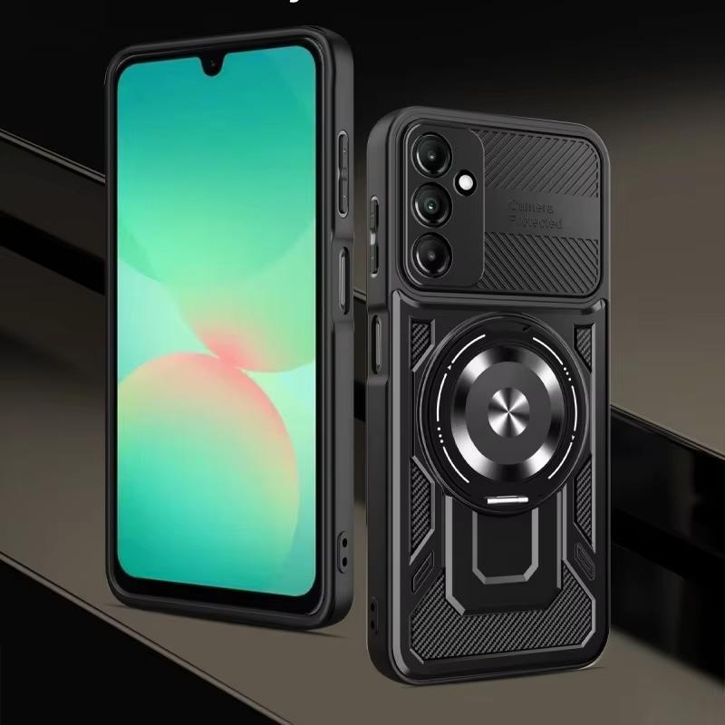 Luxury Magsafe Magnetic Wireless Charging Armor Case For Samsung Galaxy A26 Military Finger Ring Holder Protective Case