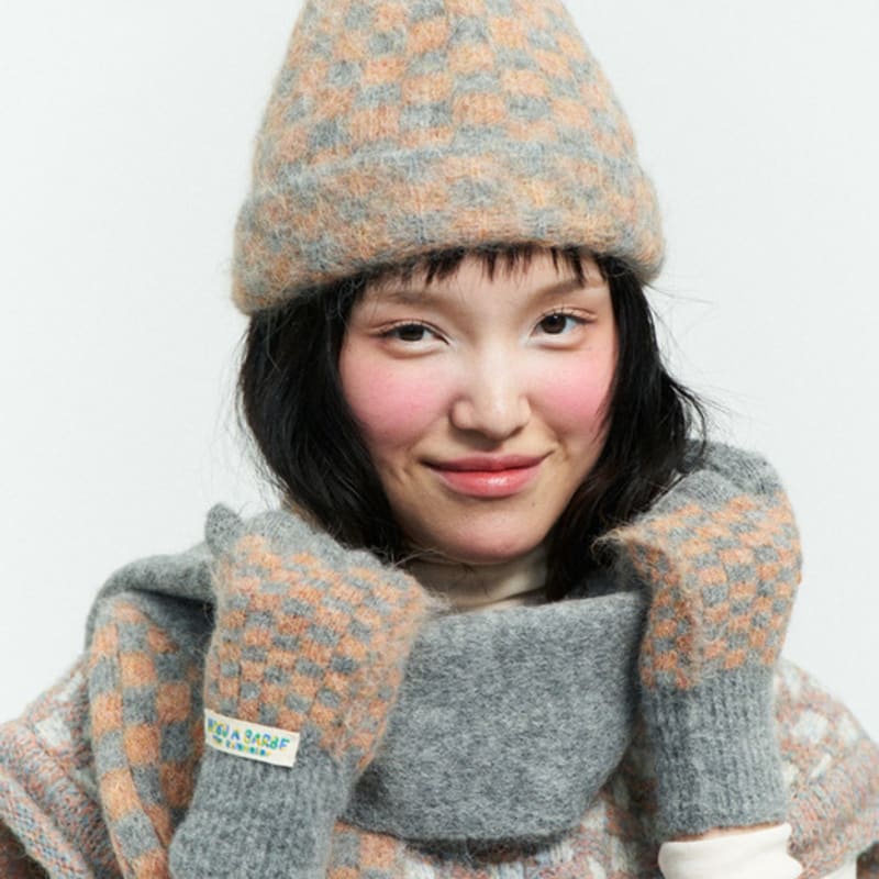 MISU A BARBE TOWEL GLOVES MULTI GREY