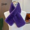 Soft Fluffy Winter Neck Scarf Women Faux Fur Scarf, Warmer for Cold Weather, Short Collar Scarves, Cozy Velvet Outdoor Travel & Not Bulky, Perfect