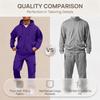 Men's Sweatshirt Jacket and Cargo Jogger Pants Set Color Trendy Casual Outdoor Sports Two-Piece Tracksuit