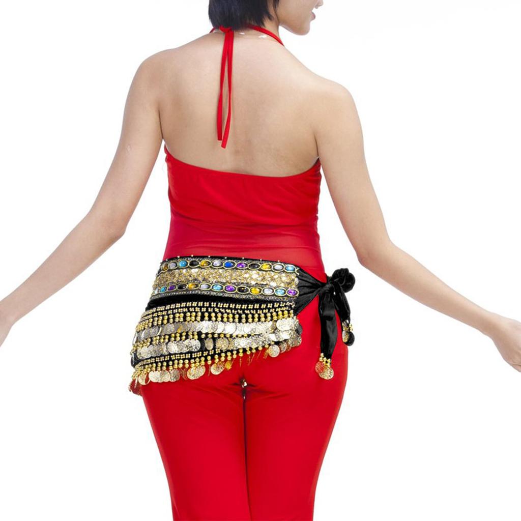 Ladies' Belly Dance Hip Scarf, Waist Chain Hip Scarf, Tassel Chiffon Performance Dress, Waist Scarf