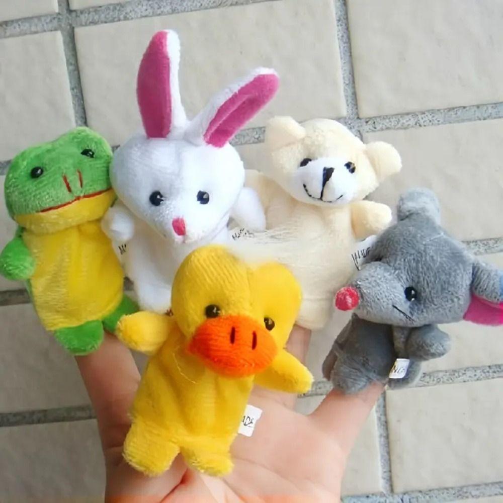 Dog Animal Puppet Plush Finger Puppet Cartoon Children's Hand Puppet  Kid