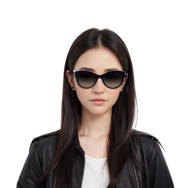 CHANEL Fashionable Simple Casual Mirrors Black Round Sunglasses Same Style for Men and Women Couples