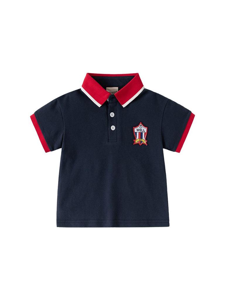 Kurzarm-Poloshirt für Jungen - Sommer-Baby-T-Shirt 2026 für kleine Jungen