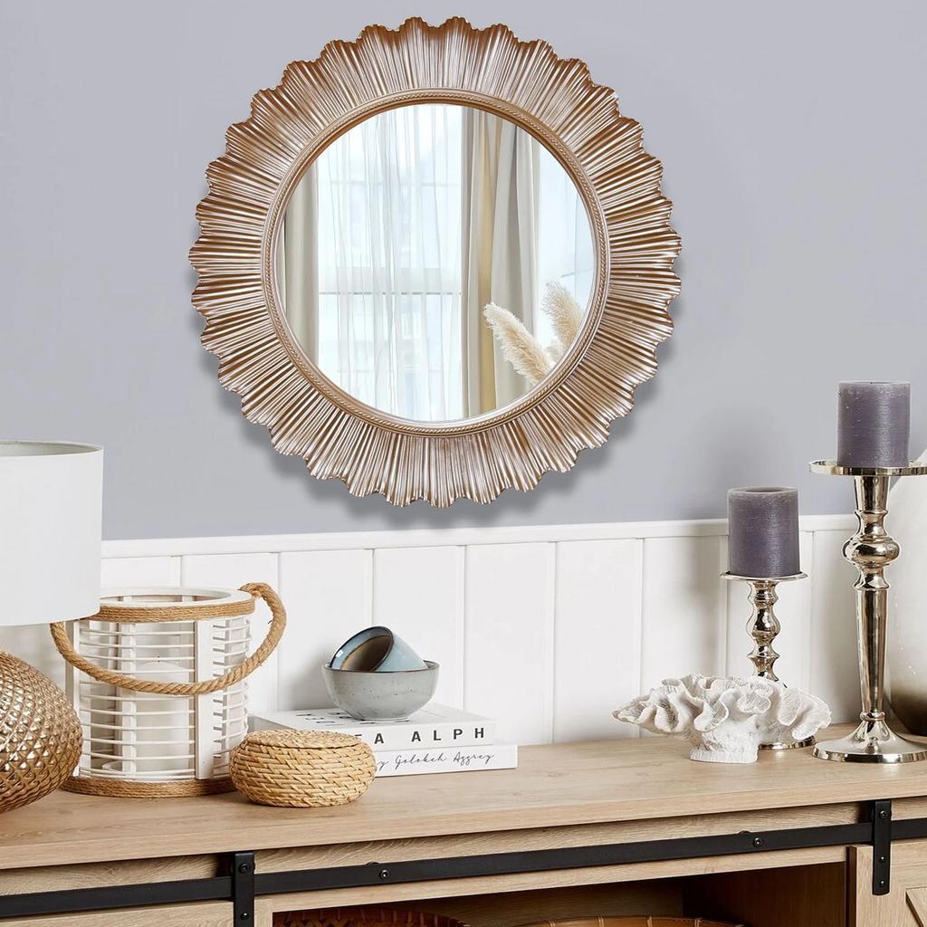 Flashy Wall Mirror In Taupe Color