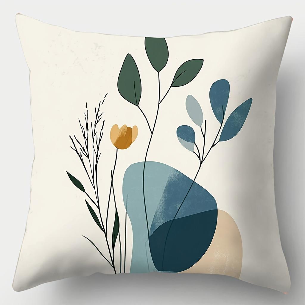 Simple Geometric Pattern Home Decor Pillowcase Bedroom Living Room Sofa Decoration Polyester Cushion Cover with Zipper