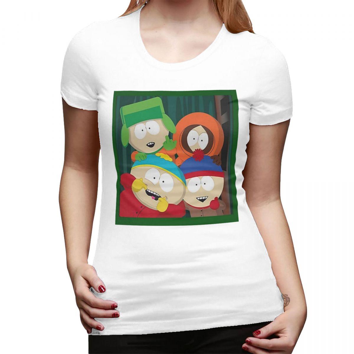

Southpark Boys Cartoon Anime TShirt for Women Round Neck Streetwear T Shirts Womens Tees Short Summer Clothes Tops S