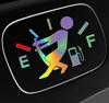 Car Sticker Hot Girl Car Pull Fuel Tank Stickers Cool Car Waterproof Sticker Pull Fuel Consumption Decal for Car Accessories