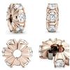 New Copper Rose Gold Lock Love Bow Tree Safety Buckle Charm Bead Fit For Bracelet Necklace Diy Women'S Boutique Jewelry