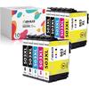 Ink Cartridges 503XL - TRAHOO - Compatible Epson - 5 Pieces - Multi-color - High Quality