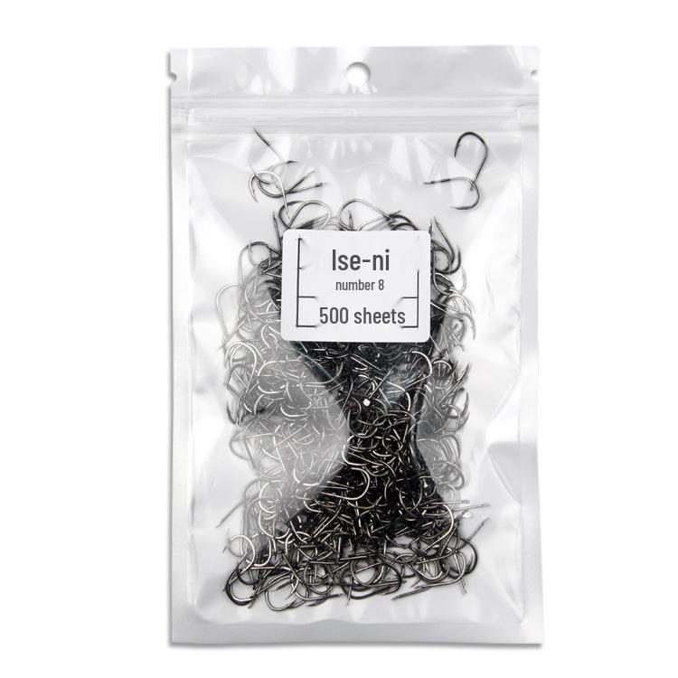 Iseama High Carbon Steel Fishing Hooks with Barbs for Big Fish, Grass Carp, and Sturgeon