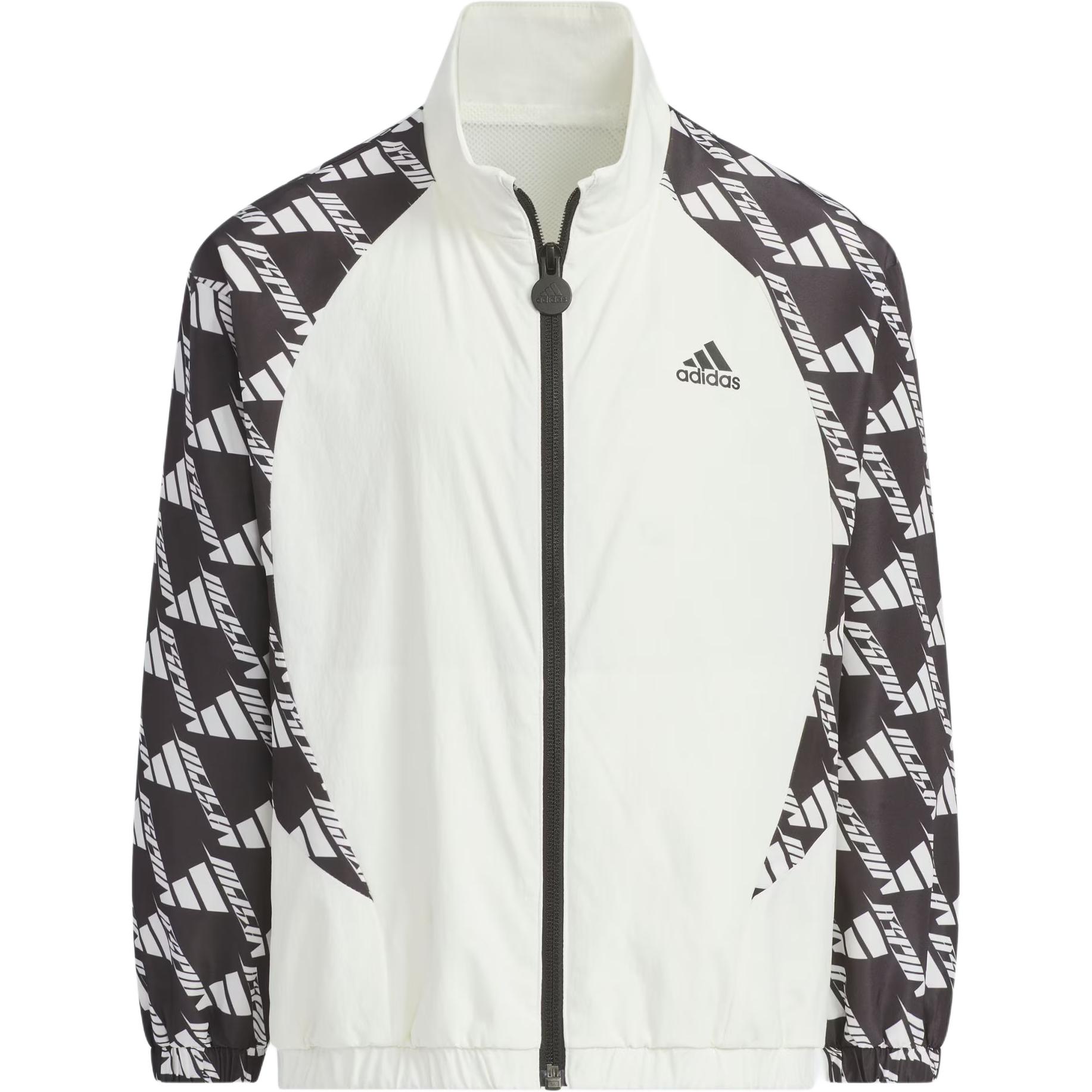 Adidas Куртка Спортивная Танцевальная Плетеная Мягкая Удобная Повседневная Простая Детские Куртки Han-Jade-White JC6890 116