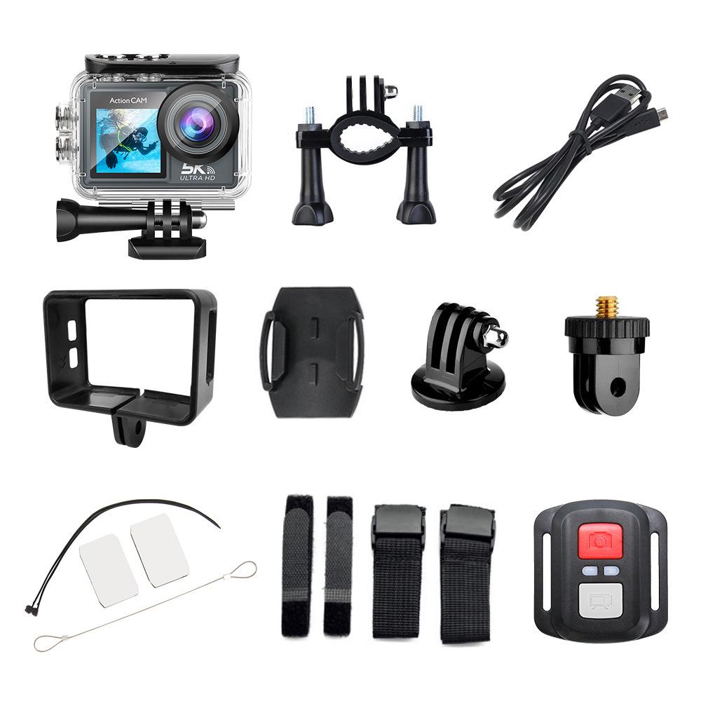 5K Dual Screen Waterproof Sports Camera with WIFI & Remote