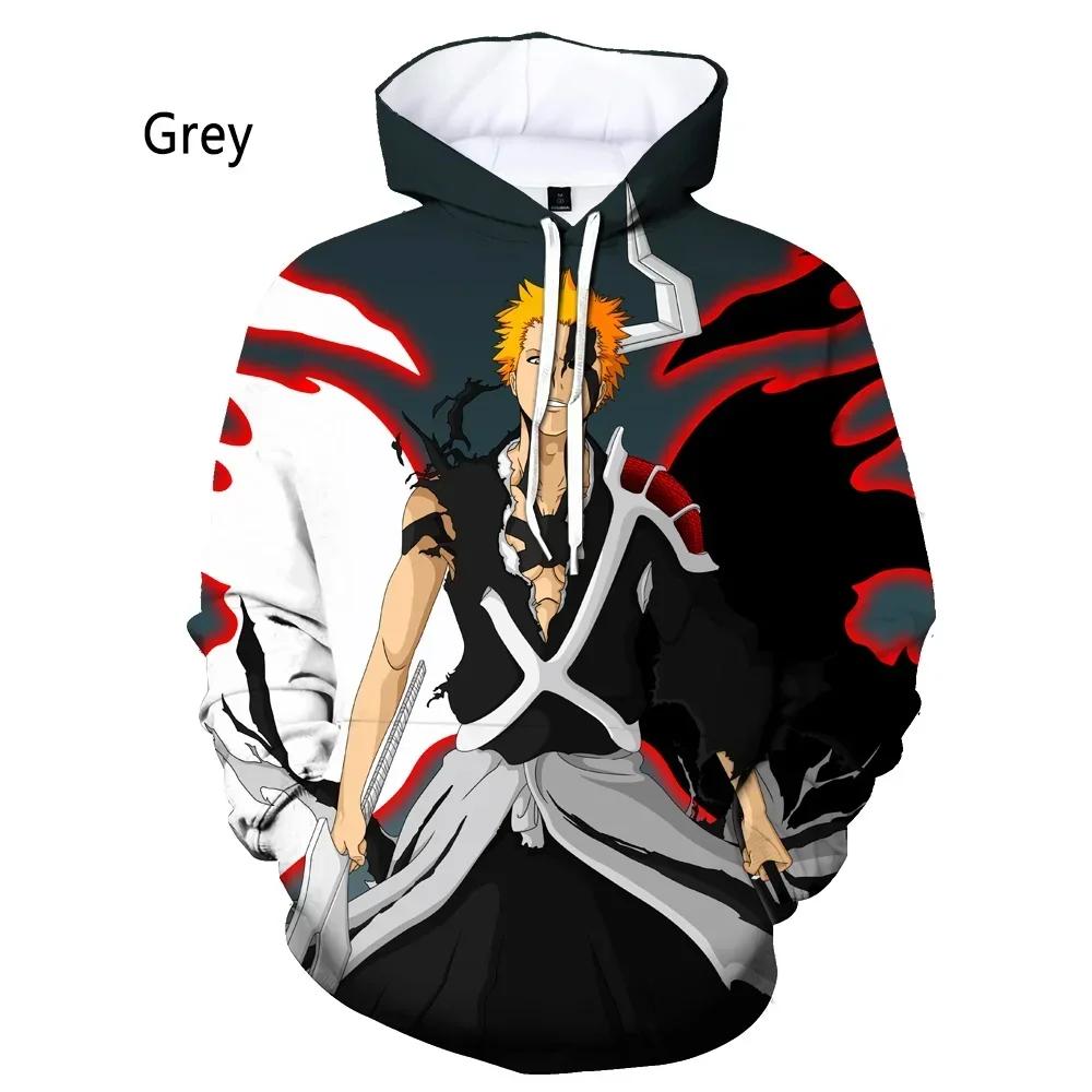 Nová móda Bělidlo 3D potisk Mikina Anime Ichigo Kurosaki Pánské Dámské Ležérní Topy s dlouhým rukávem