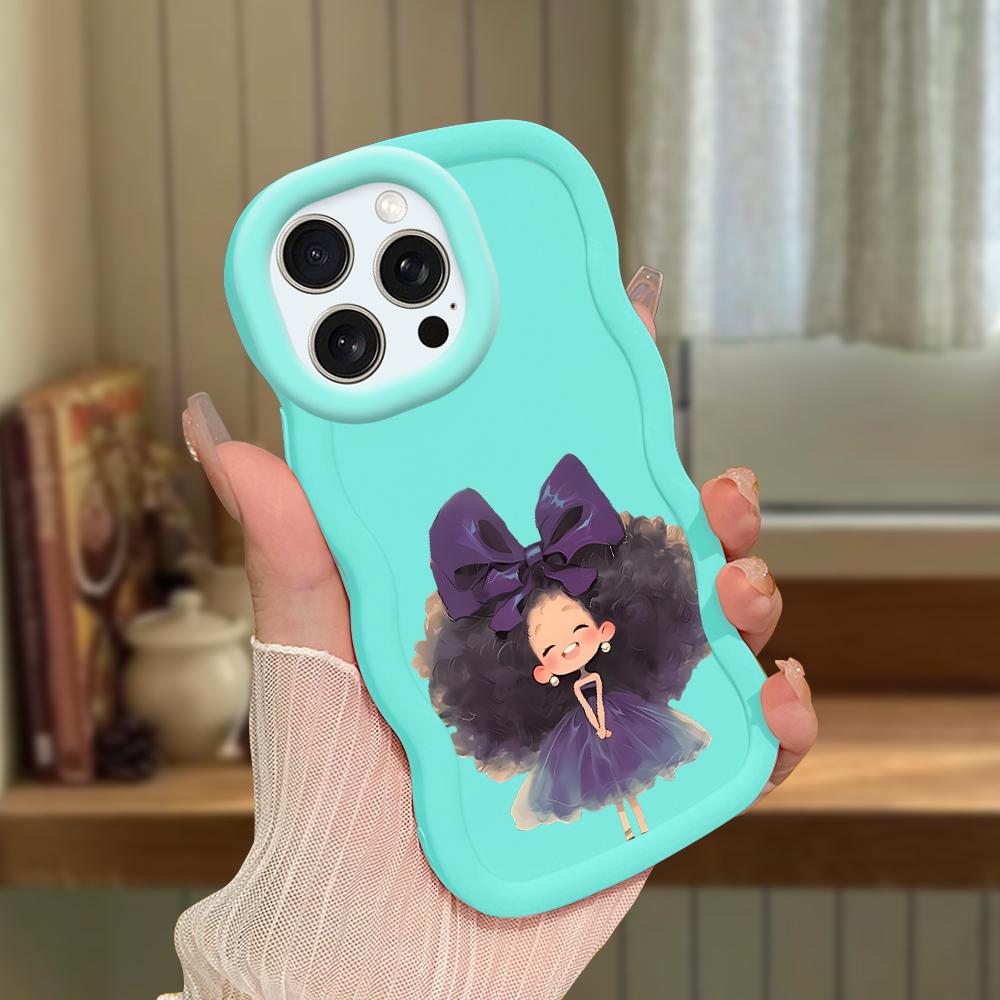 Big Wave Edge Weiches Silikonmaterial Macaron-Telefongehäuse Stoßfestes Schutzgummigehäuse für iPhone Samsung Huawei Honor Xiaomi Redmi OnePlus Moto