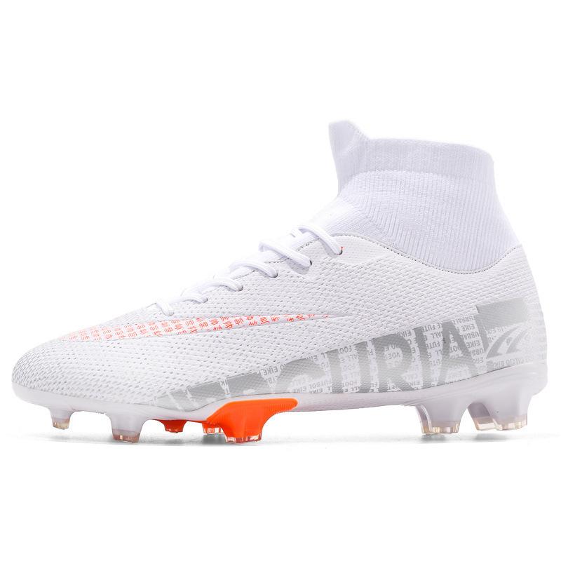 Training Nails Spikes 2025 Students Grass Broken Sneakers Competition Football Shoes Men's High Top New Teens
